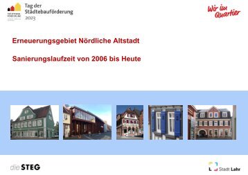 Erneuerungsgebiet Nördliche Altstadt Lahr - Sanierungslaufzeit von 2006 bis Heute