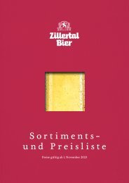 Sortiments- und Preisliste 2023 ohne Preise