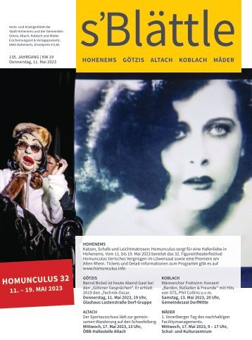 s'Blättle Nr. 19 - Do, 11. Mai 2023