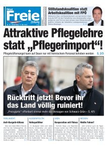 Attraktive Pflegelehre statt „Pflegerimport“!