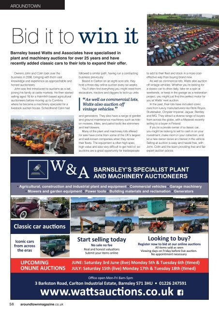 Aroundtown Magazine May June 2023 edition