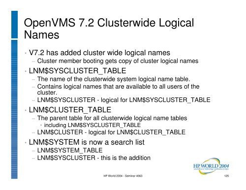 OpenVMS System Management Techniques, Tools ... - OpenMPE