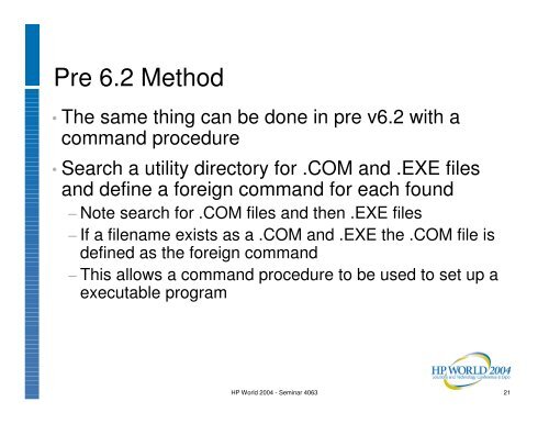 OpenVMS System Management Techniques, Tools ... - OpenMPE