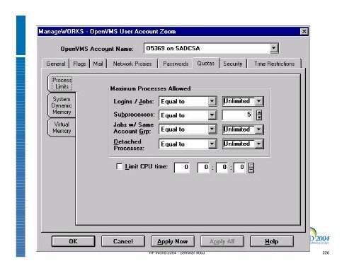 OpenVMS System Management Techniques, Tools ... - OpenMPE