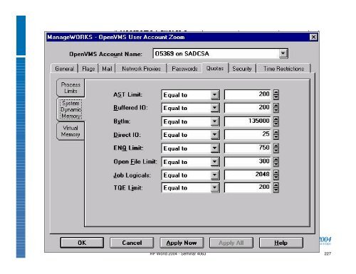 OpenVMS System Management Techniques, Tools ... - OpenMPE