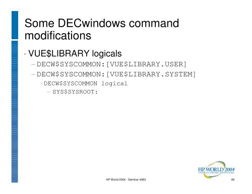 OpenVMS System Management Techniques, Tools ... - OpenMPE