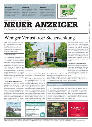 Neuer Anzeiger 12. Mai 2023