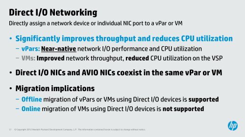 vPars & Integrity VM v6.1 comparison - HP Discover Online 2012 ...