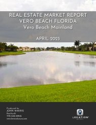 Vero Beach Mainland Real Estate Market Report April 2023