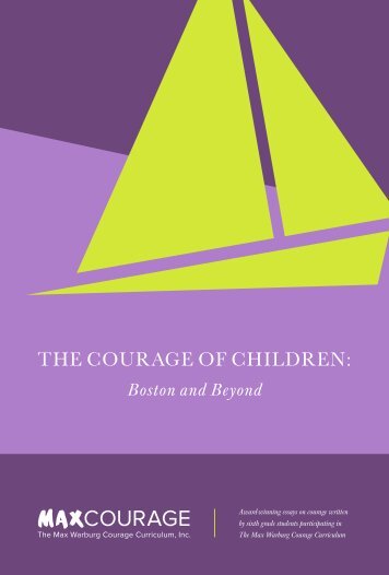 The Courage of Children: Boston and Beyond XXXII
