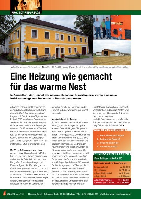 Leitl Betonwerk, Hörsching Kulturgut Höribach ... - HEIZOMAT GmbH