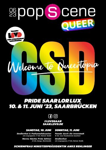 POPSCENE Queer Sonderausgabe 2023