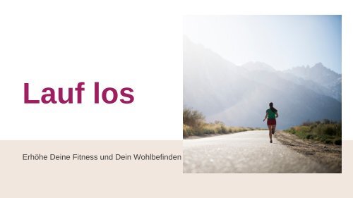 So wirst Du erfolgreich Joggen - Laufen lernen.