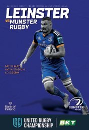 Leinster Rugby vs Munster Rugby