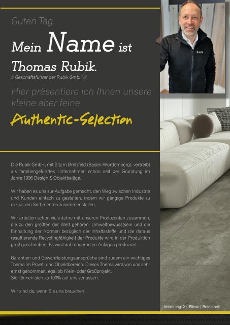 Authentic-Selection Broschüre 2023 / 2024