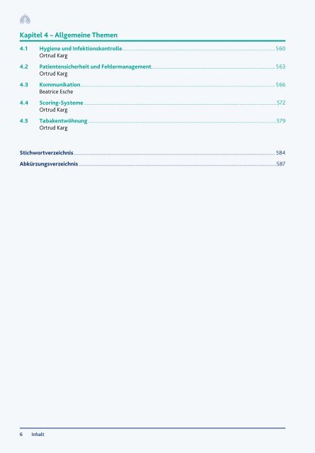 Pneumologie Lehrbuch für Atmungstherapie - 3. überarbeitete Auflage 2023 - Blick ins Buch