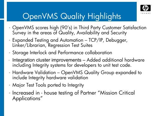 2005 Hewlett-Packard Development Company, LP - OpenVMS.org