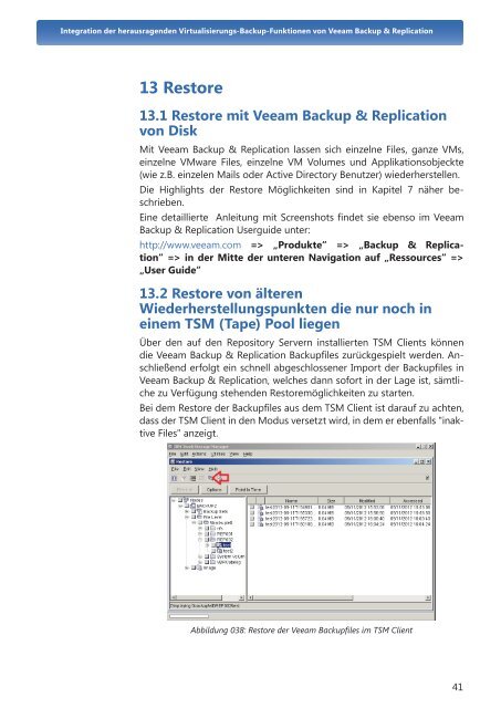 Veeam Backup und IBM TSM Integration