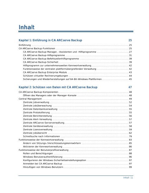 Einführung in CA ARCserve Backup