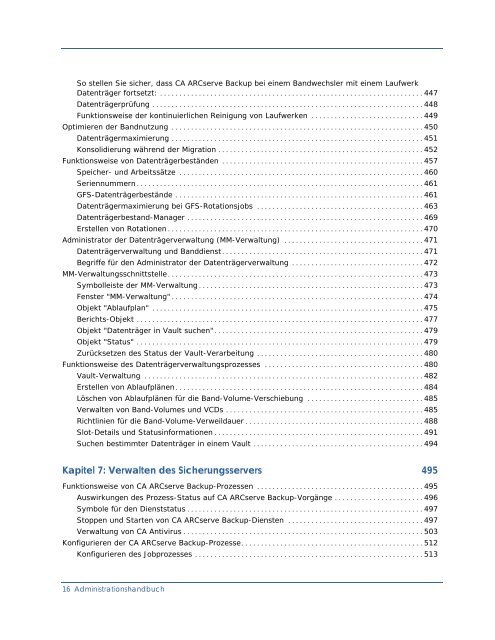 Einführung in CA ARCserve Backup