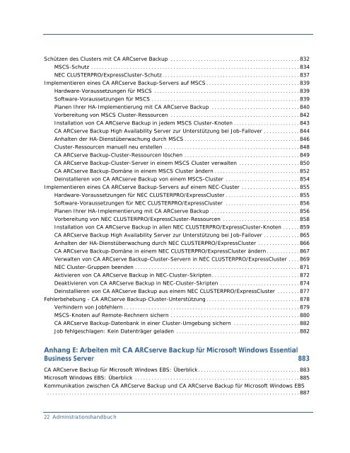 Einführung in CA ARCserve Backup