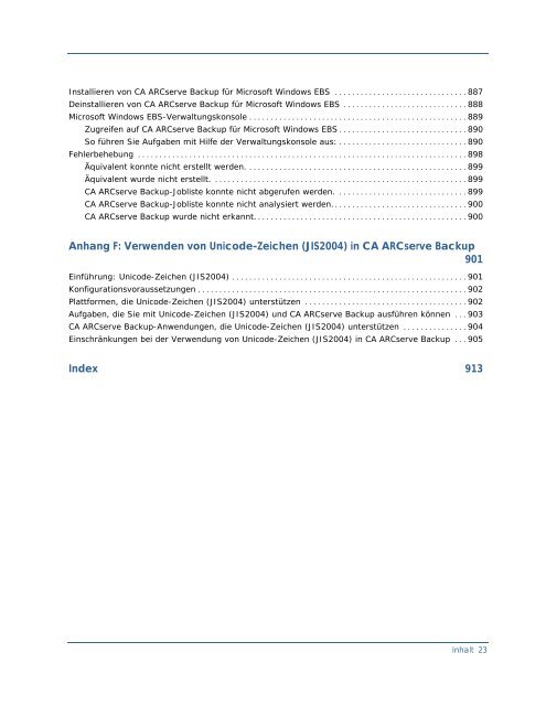 Einführung in CA ARCserve Backup