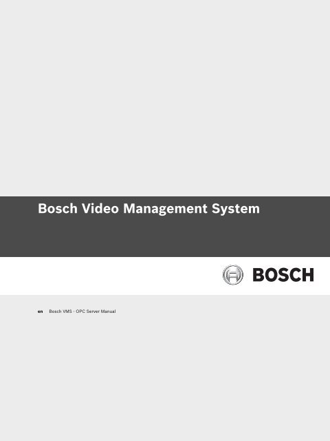 Bosch Video Management System - En Bosch Vms - Bosch Security ...