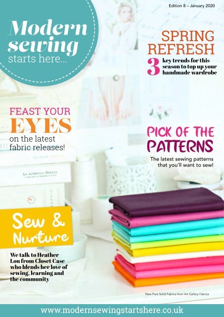 Modern Sewing Starts Here Edition 8