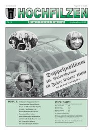Dorfzeitung September 2003 - Hochfilzen - Land Tirol