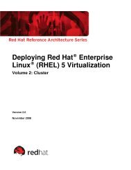 Deploying Red Hat® Enterprise Linux® (RHEL) 5 Virtualization