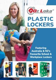 OzLoka Plastic Lockers Catalogue