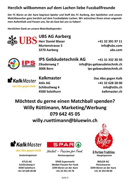 FC Büren an der Aare - FC Aarberg b, 15.05.2023, 16:00 Uhr