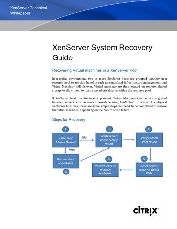 XenServer System Recovery Guide - Citrix Knowledge Center