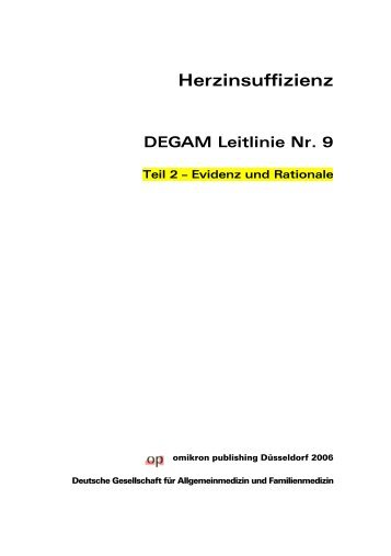 Herzinsuffizienz - DEGAM Leitlinien