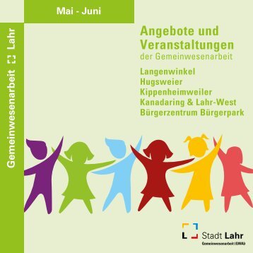 Angebote und Veranstaltungen der Gemeinwesenarbeit Stadt Lahr - Mai - Juni 2023