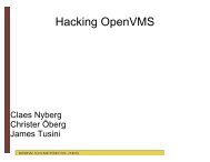Hacking Open VMS - Defcon
