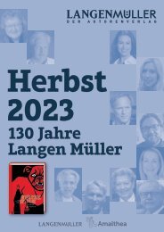 Langenmüller | Programmvorschau | 2023 Herbst