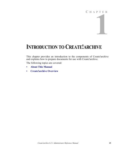 Create!archive 6.2.1 - Bottomline Technologies