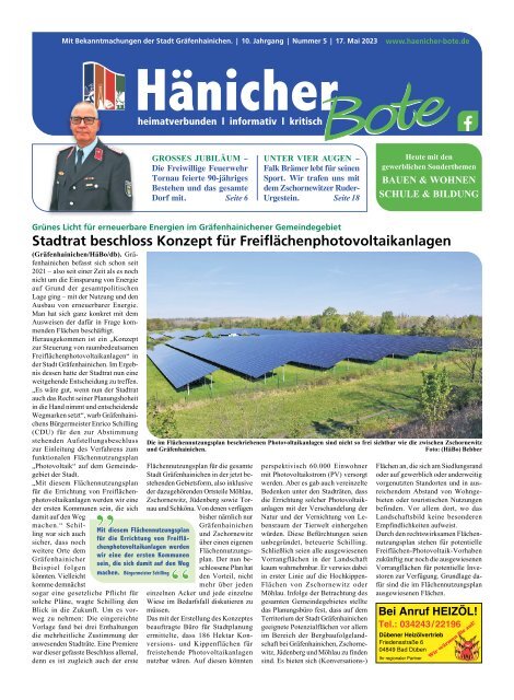 Hänicher Bote | Mai-Ausgabe 2023