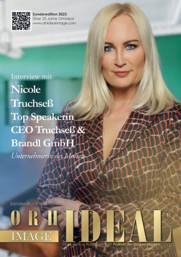 Nicole Truchseß • Truchseß & Brandl GmbH • OrhIDEAL Unternehmerin des Monats September 2023 • IDEAL WORKPLACE