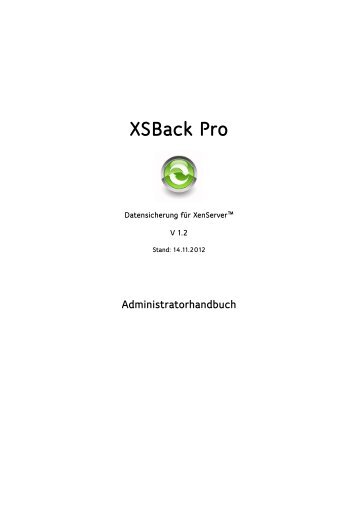 XSB-Pro-Admin 1.2.pdf - bitadvisor - IT-Beratung