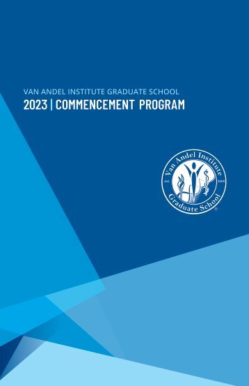 2023 VAI Graduate School Commencement Program