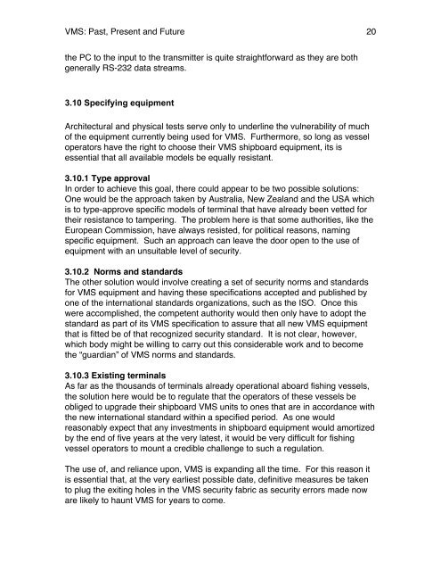 Fishing Vessel Monitoring Systems: Past, Present and Future