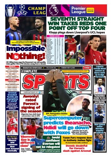 Complete Sports - Tuesday, May 16, 2023