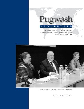 Peace, Justice and Nuclear Disarmament - Pugwash Conferences ...