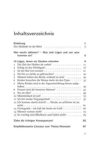 Thomas Lange: Mut statt Männerlügen!