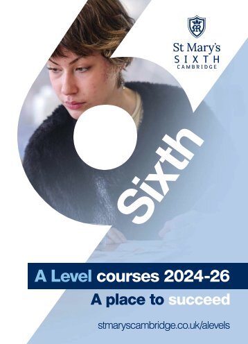 The Sixth St Mary's, Cambridge - A Level courses 2024-26