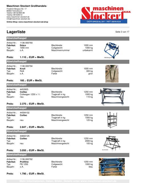 Lagerliste10.05