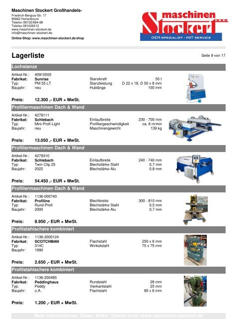 Lagerliste10.05