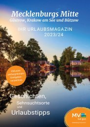 Urlaubsmagazin 2023: Güstrow, Krakow am See, Bützow